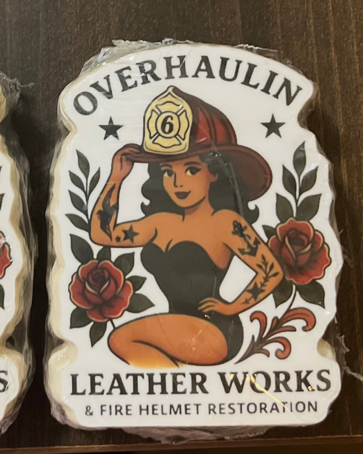 2” wide X 3” tall sticker